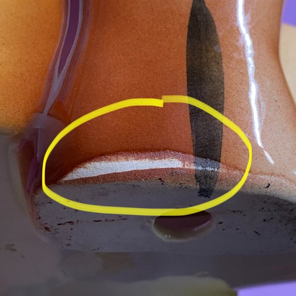 MidCentury 1950’s Dachshund Kitschy Ceramic Dresser Caddy Trinket Planter - Picture 9 of 9